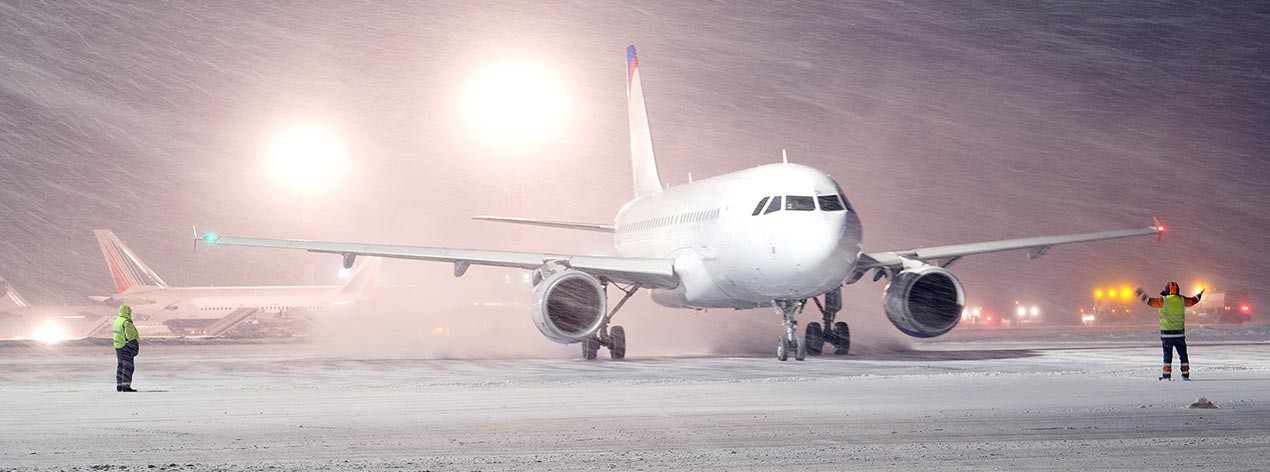 Aircraft in winter weather